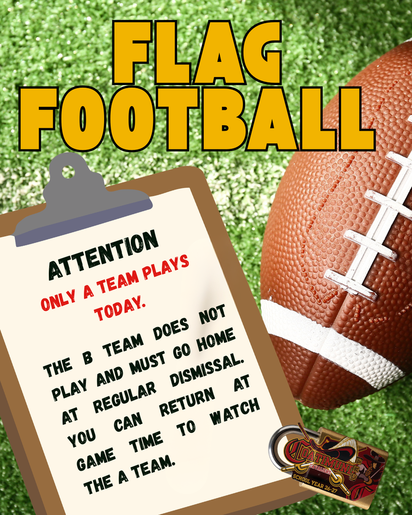 game day poster announcing no game for b team