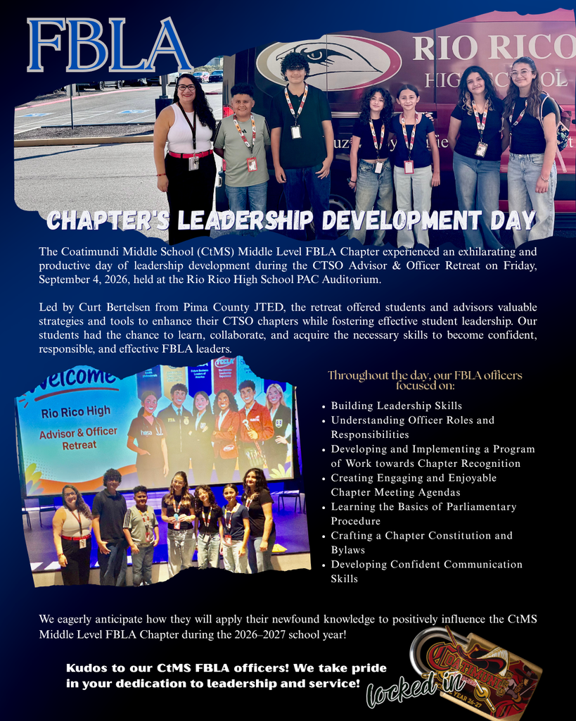 FBLA club memebers leadership announcement