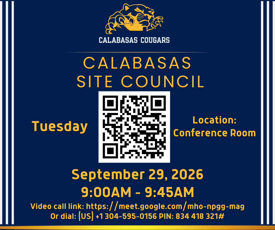 Site Council Meeting Flyer