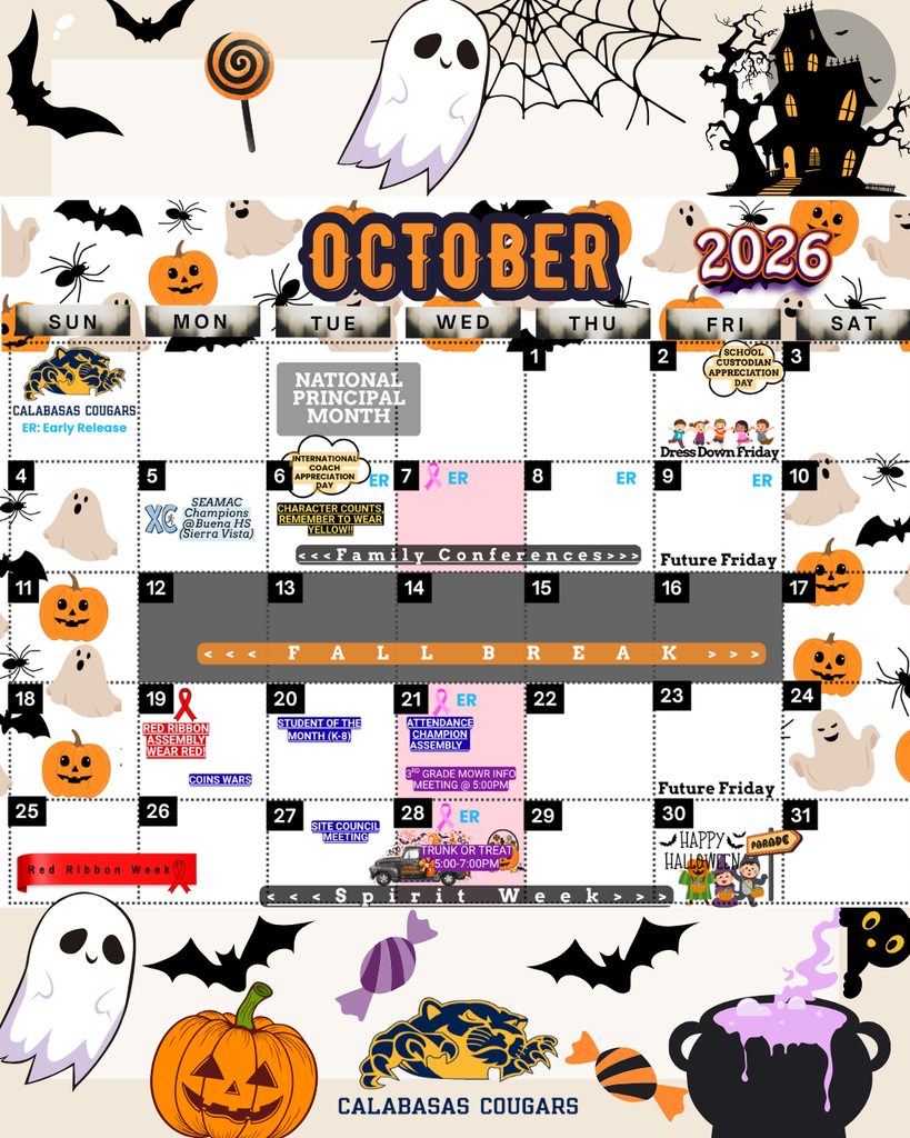 October Calendar