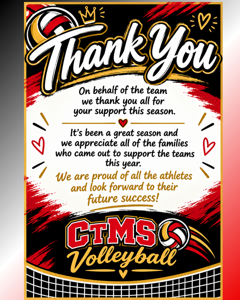 thank you card from vb team