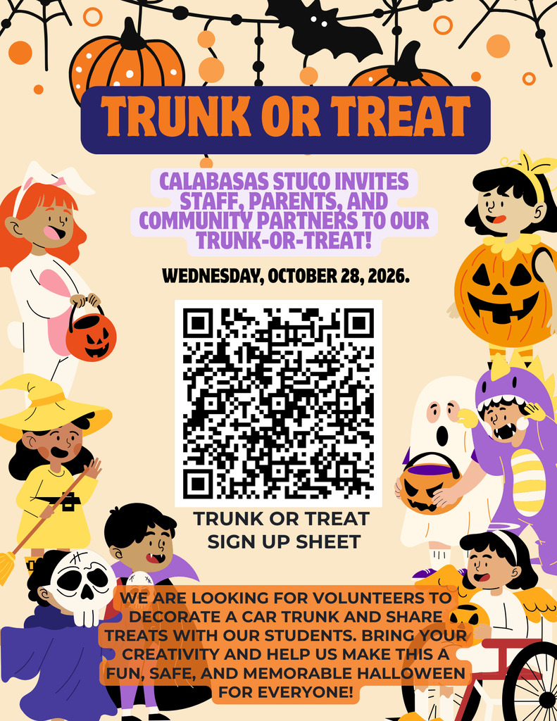 Sign up trunk or treat flyer