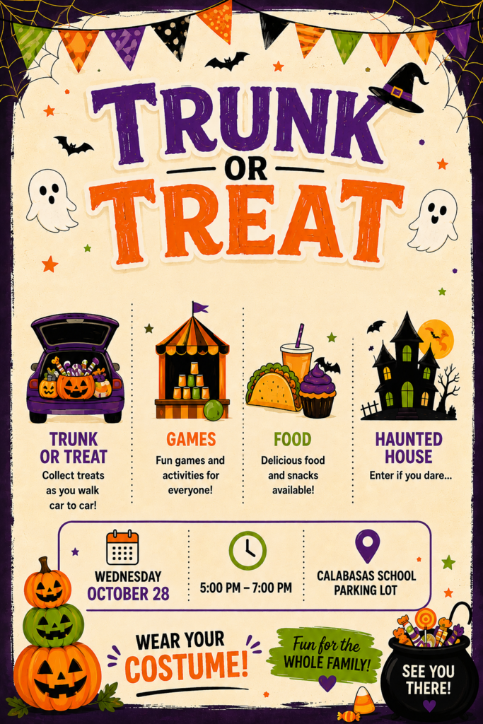 TRUNK OR TREAT FLYER! Oct 28 5-7pm