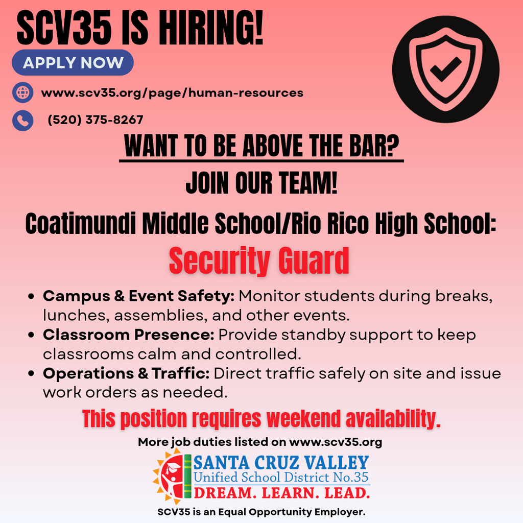 SCV35 JOB OPENING 