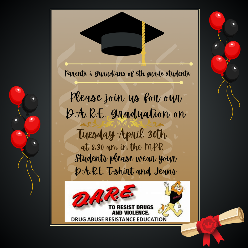 D.A.R.E. Graduation Flyer