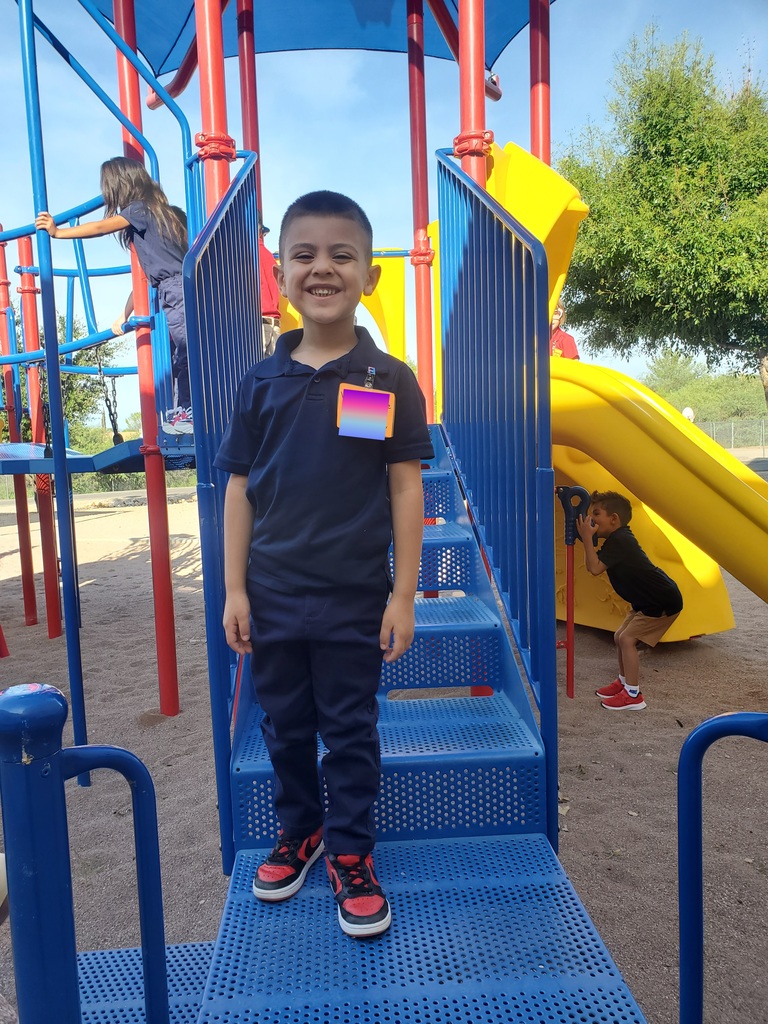 Student on jungle gym