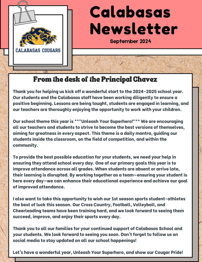 September Newsletter 20-25