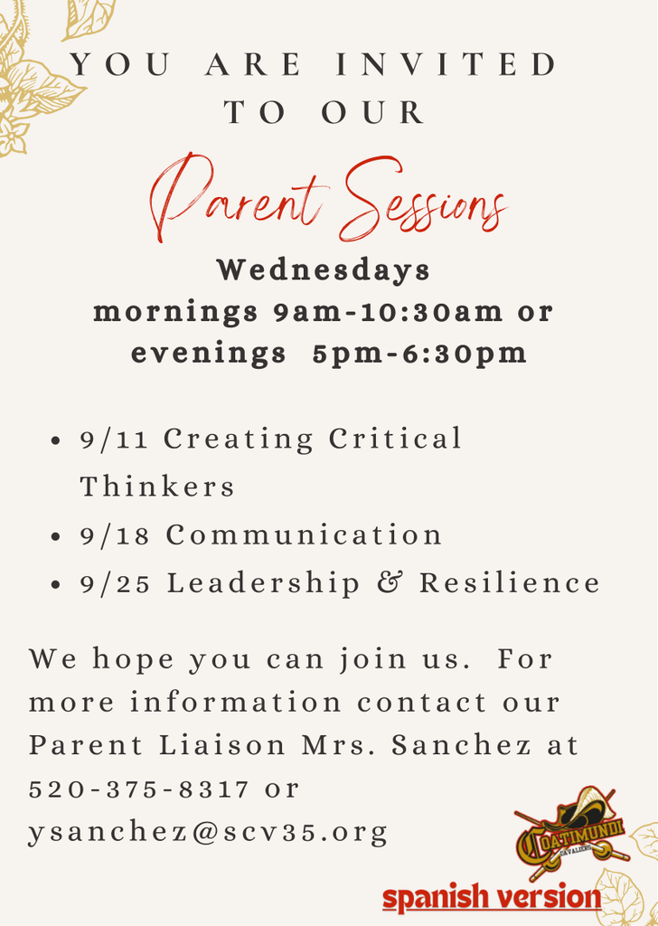 Parent Sessions