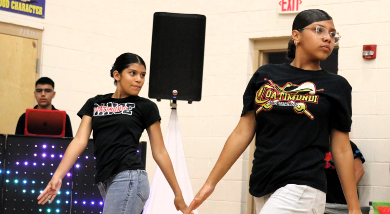 dance team pictured at San Cayetano