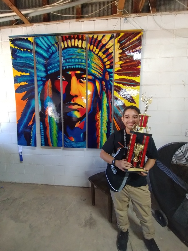 CtMS wins first place with their Southwestern Themed Wall mural