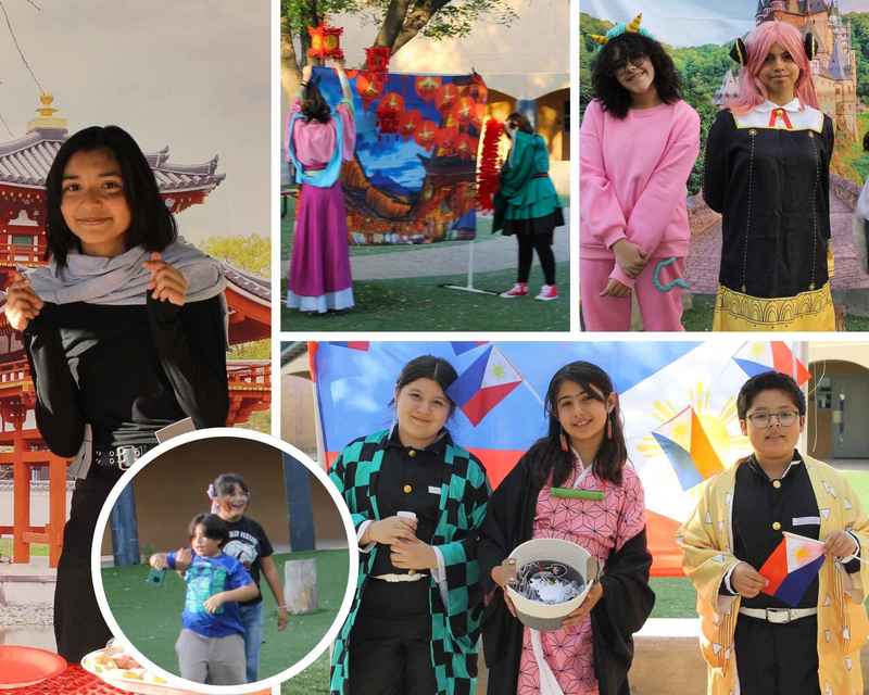 Anime students pictured