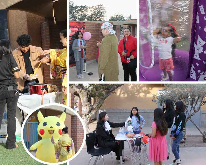 Anime students pictured