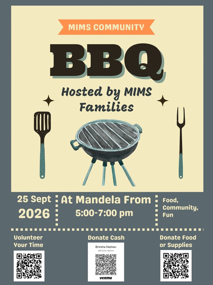 Flyer for MIMS Community BBQ