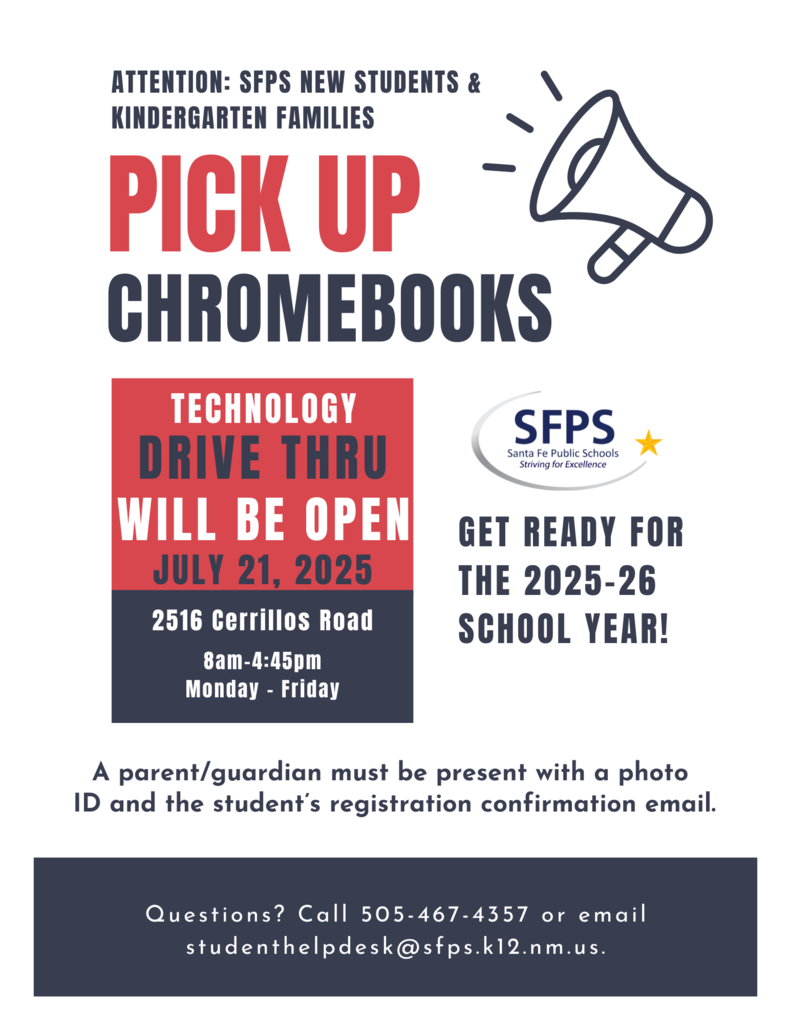 Technology Drive-thru pick up for Chromebooks