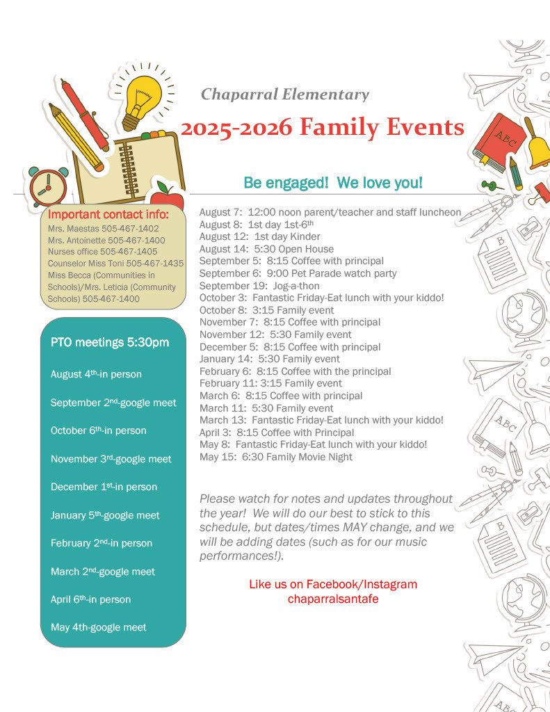Save the dates!