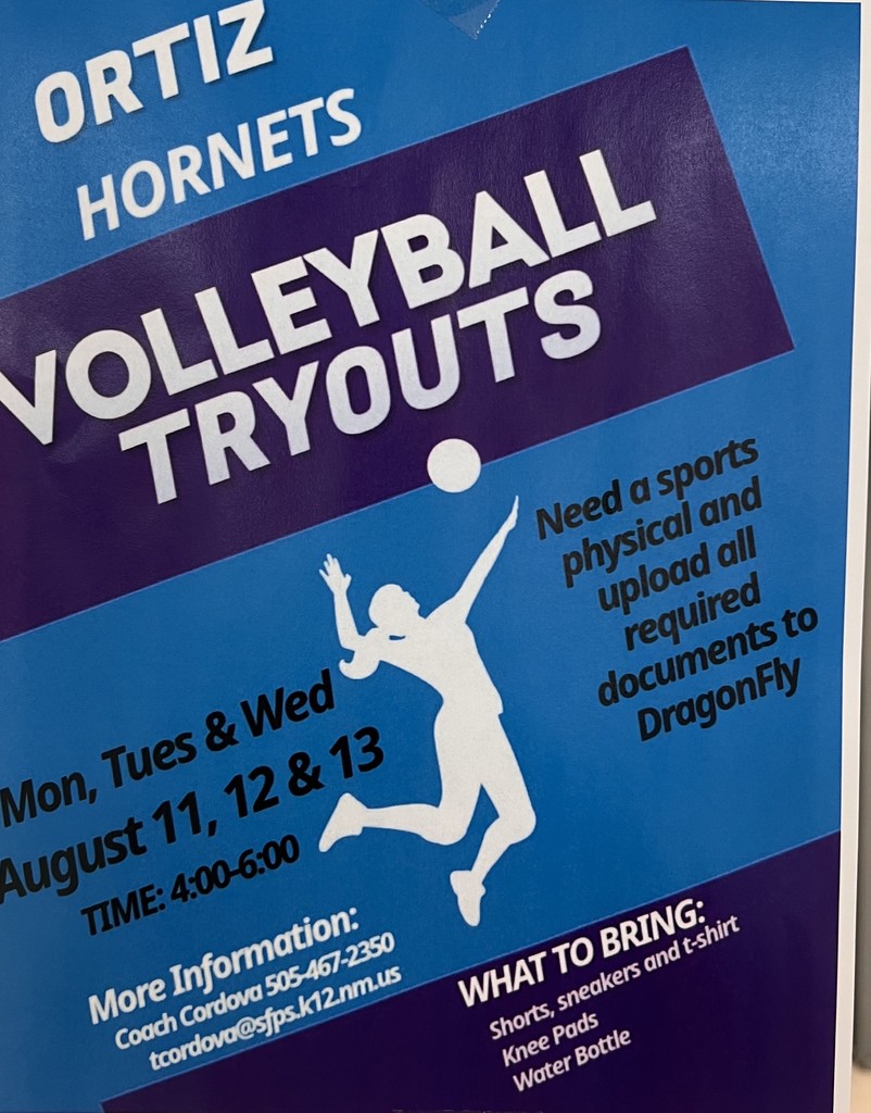 Volleyball Tryouts at Ortiz Middle School