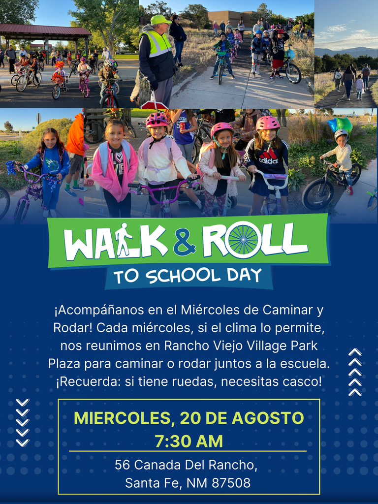 Walk & Roll flyer spanish 