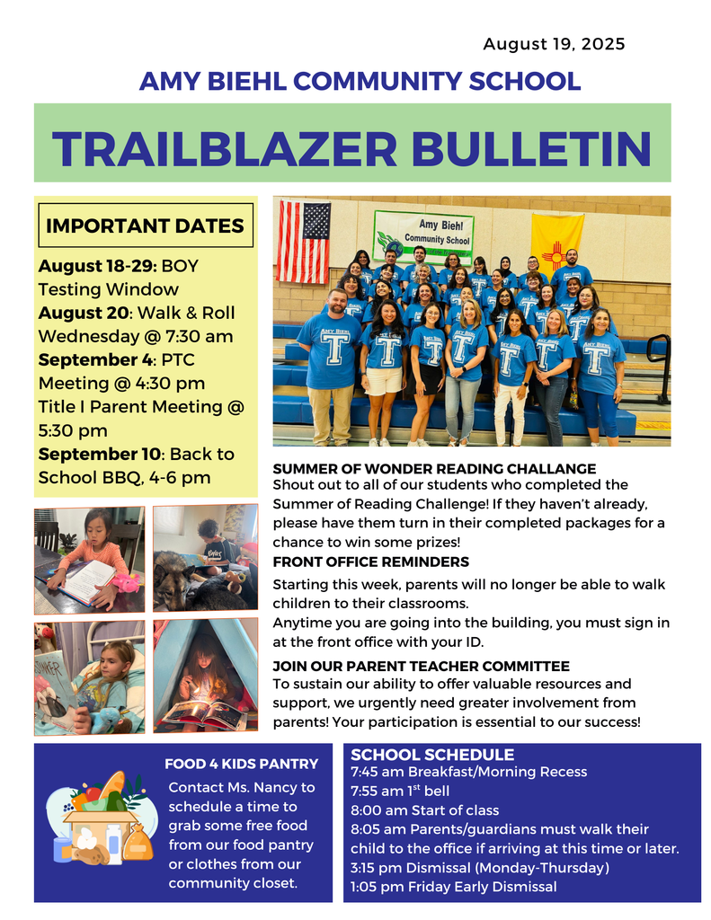 Trailblazer August Bulletin