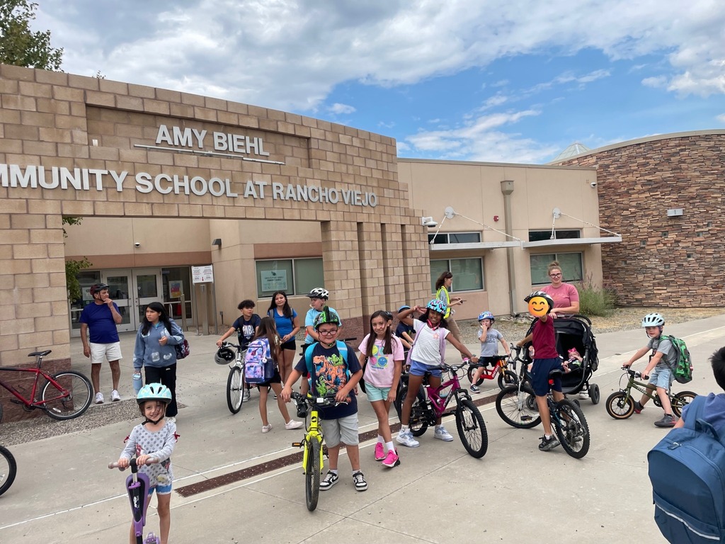 group photo in front of school