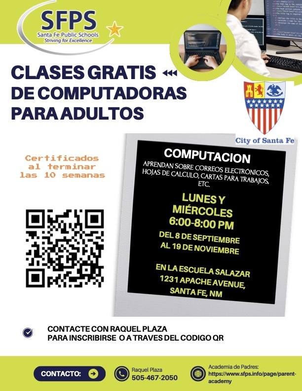 clases de computadoras por adultos
