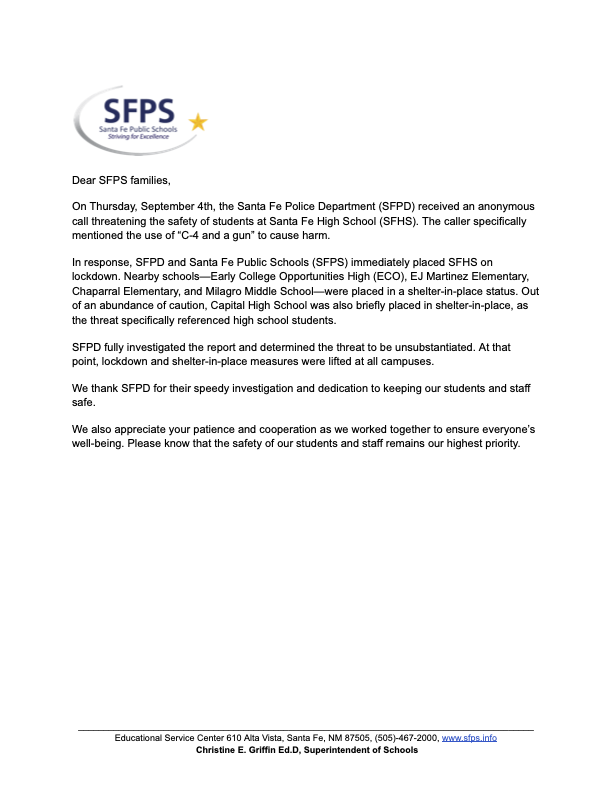 SFHS incident