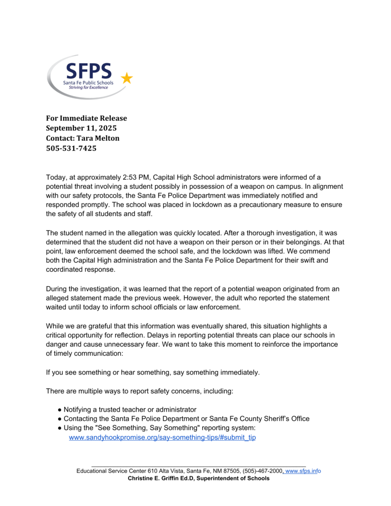press release