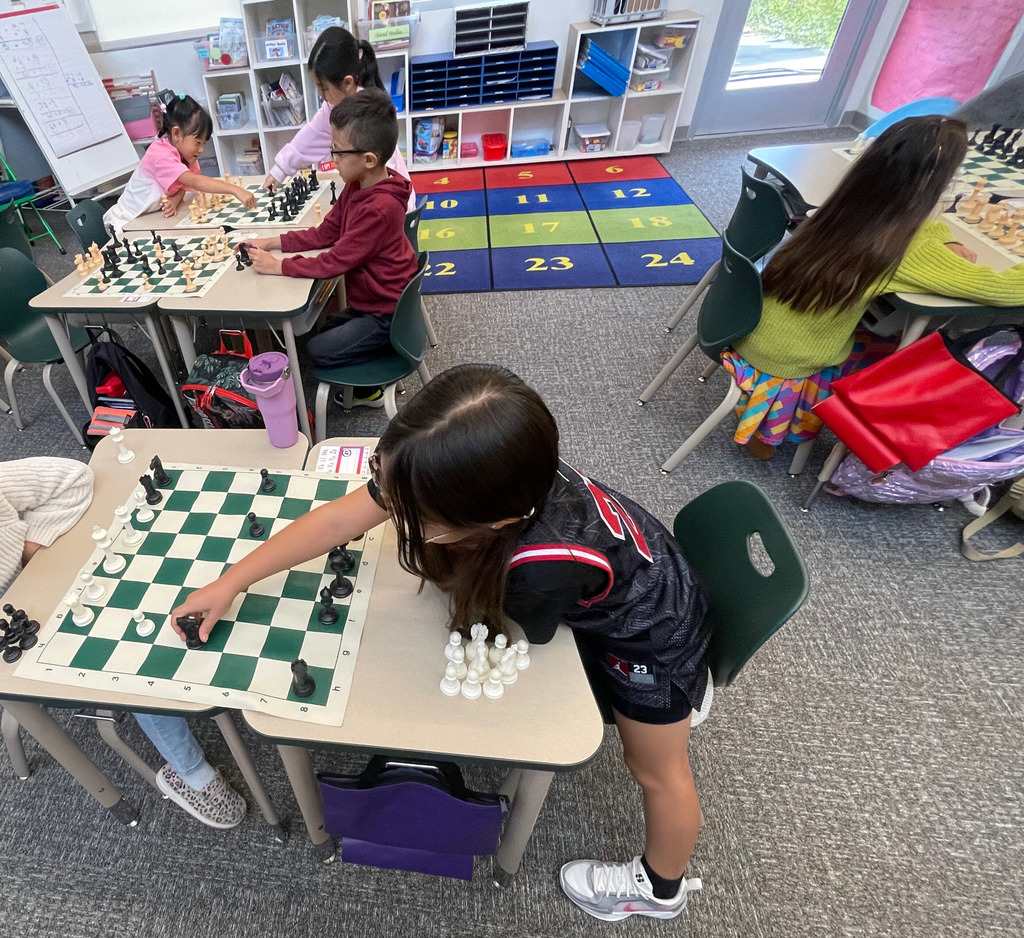 students palying chess