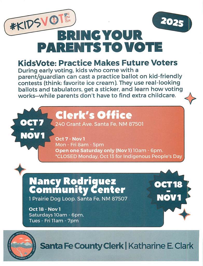 flyer bing your parents to vote