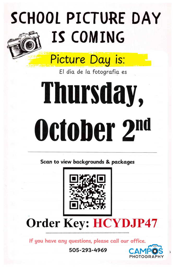 Picture Day Tomorrow!