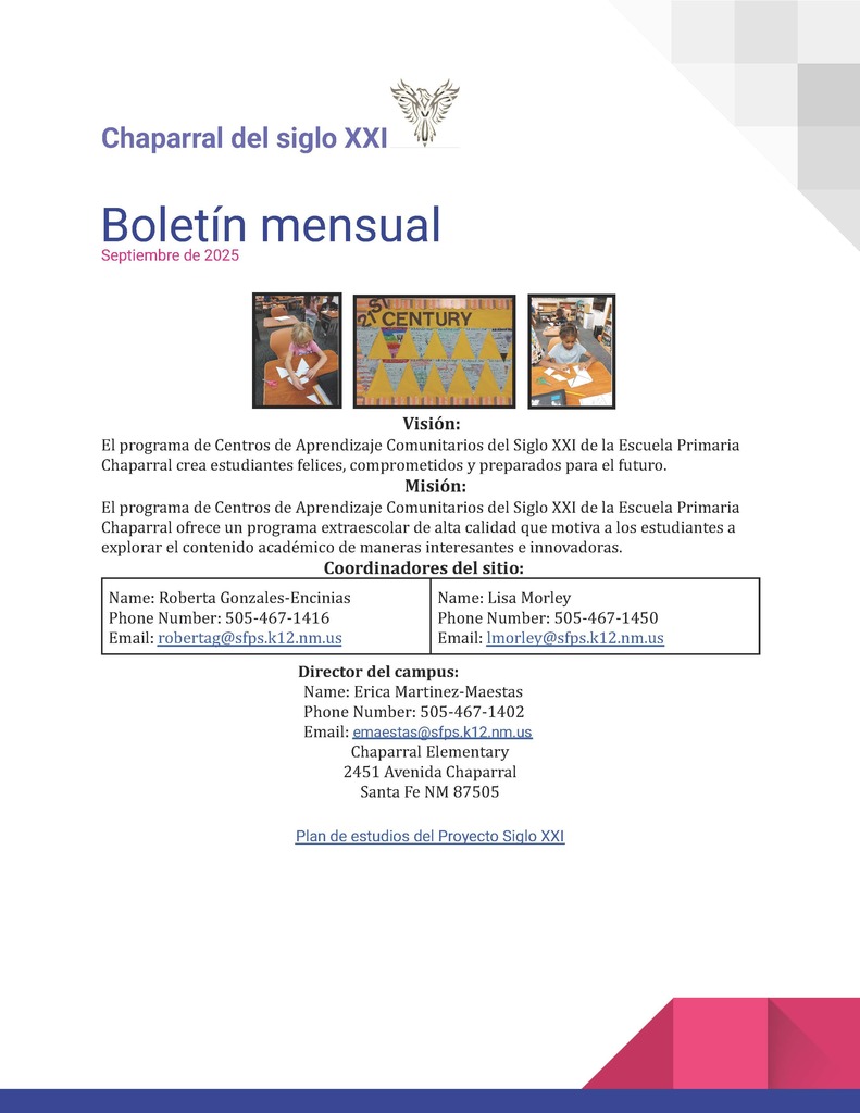 21st Newsletter