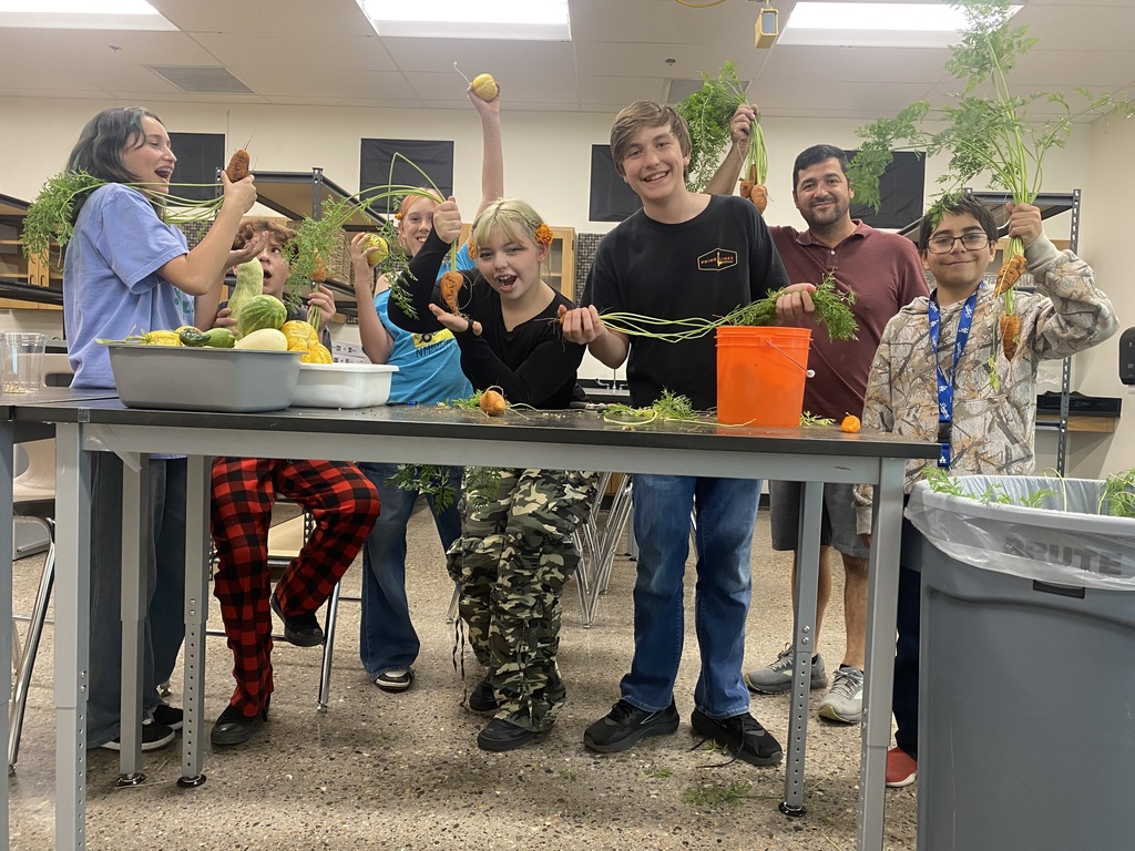 Milagro students celebrate the harvest in MilaGROW garden club