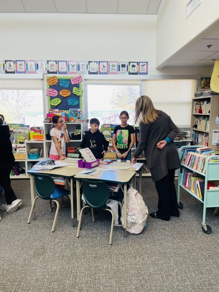 Dr Christine E Griffin with students 