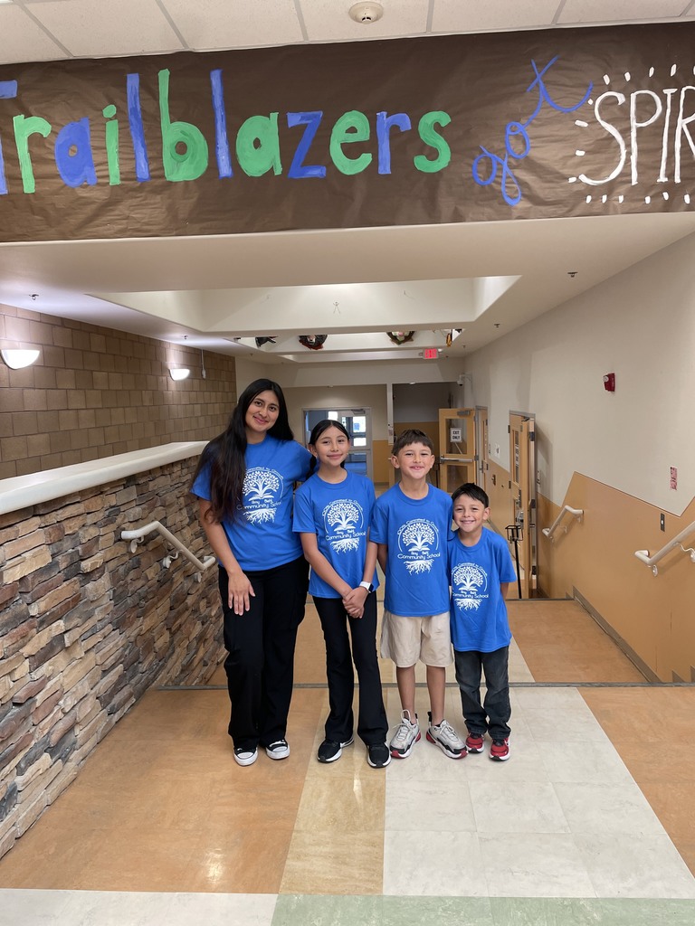 staff and students with shirts 