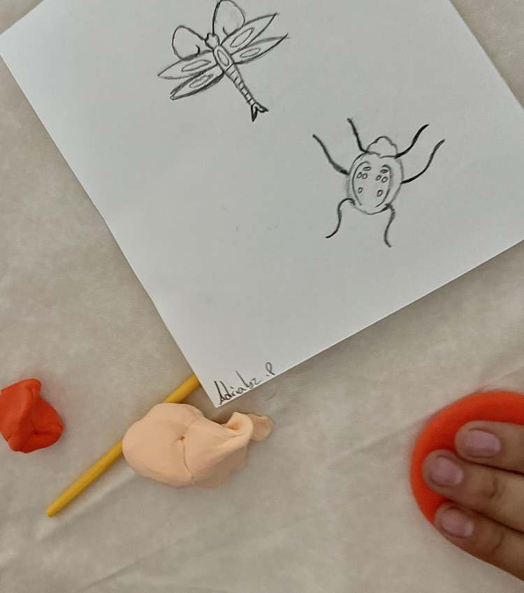we used our sketches from the museum pieces to make our own pendants 