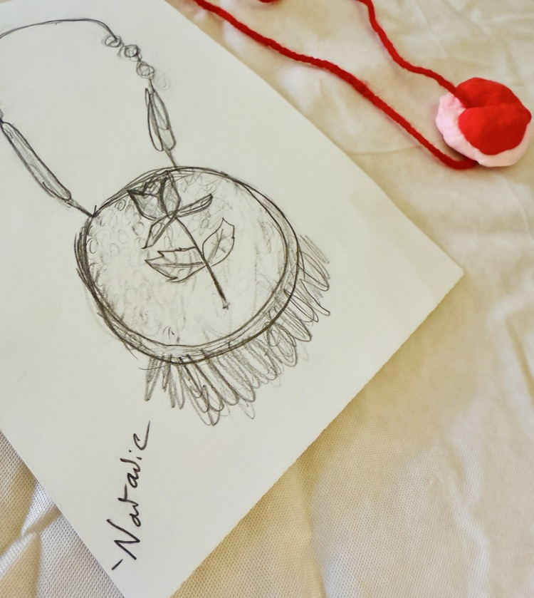 The students sketched out favorite pieces