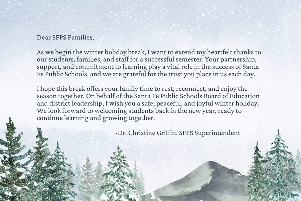 Message from Superintendent Griffin