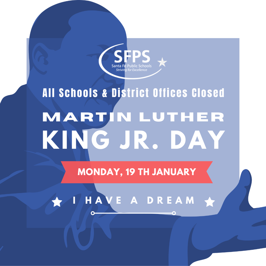 All Schools & District Offices Closed on Monday January 19