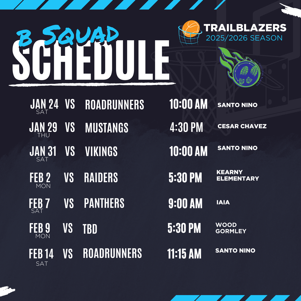 b squad schedule