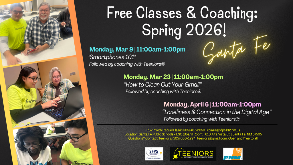 Free Classes & coaches Spring 2026 in March. More info email rplaza@sfps.k12.nm.us