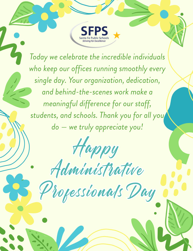 Today we celebrate the incredible individuals who keep our offices running smoothly every single day. Your organization, dedication, and behind-the-scenes work make a meaningful difference for our staff, students, and schools. Thank you for all you do — we truly appreciate you!