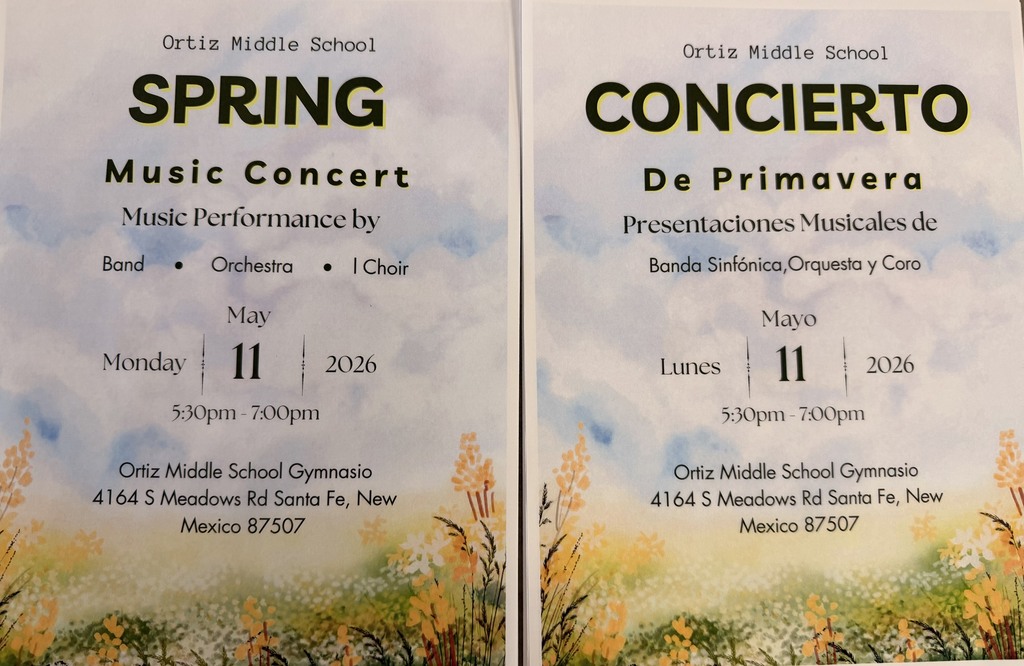 Music Spring Concert please come join us/ Concierto Musical de primavera vengan acompañarnos 