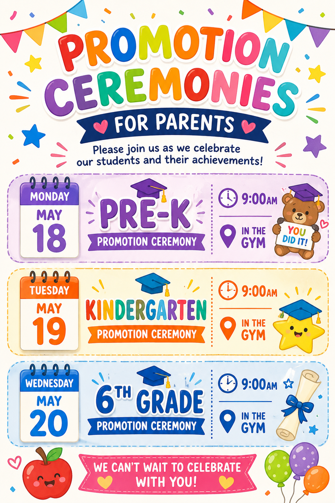 promotion ceramonies flyer