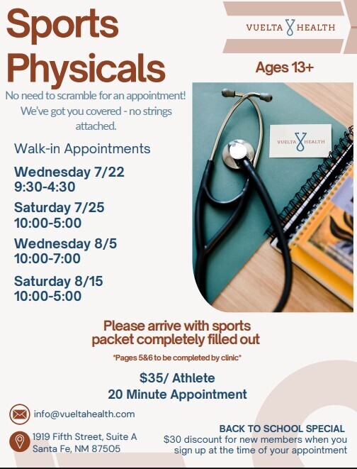 Information about sports physicals