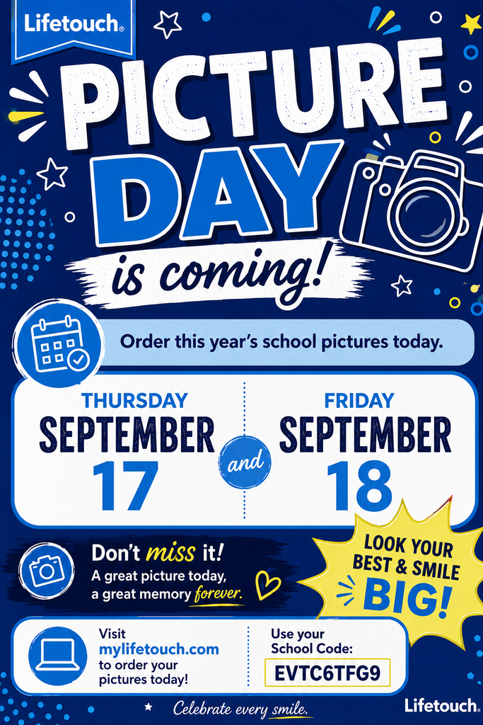 Picture Day September 17 and September 18
