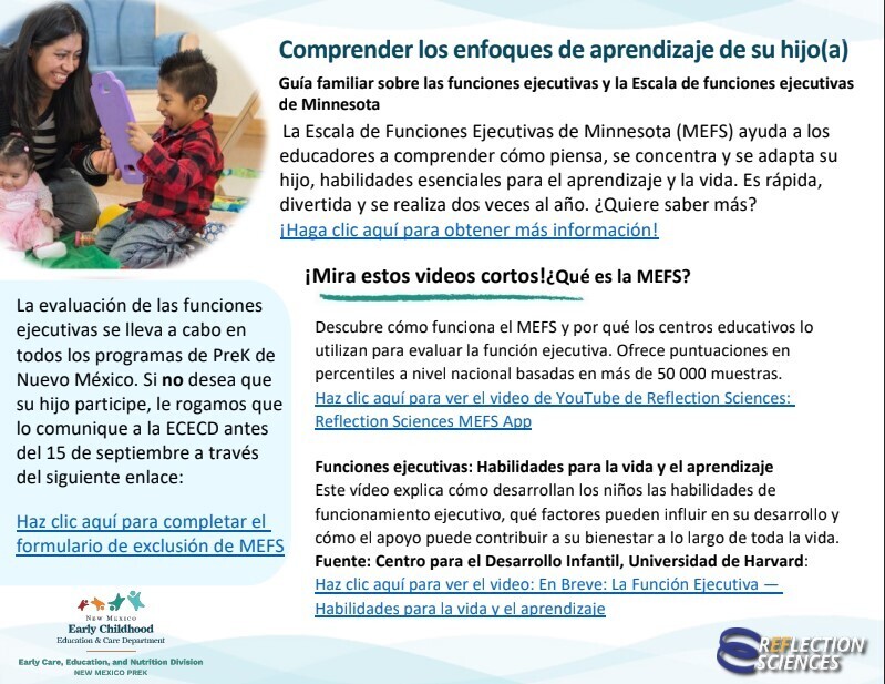 Prek screening Spanish