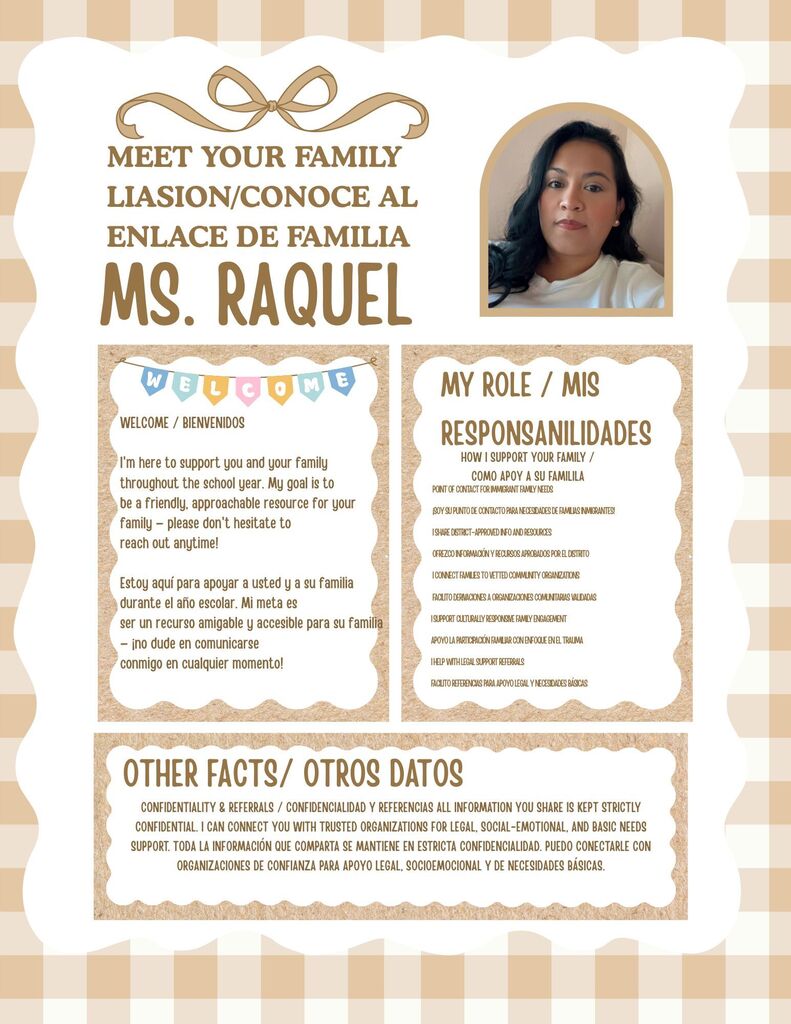 School Family Liaison/ Enlace de familia