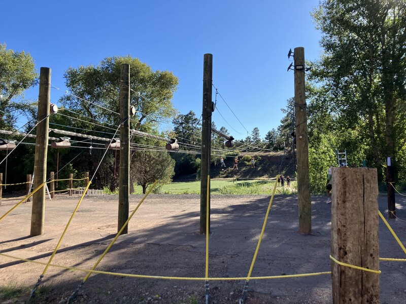 7th graders zipline
