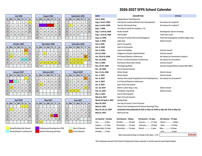 2027-2026 school calendar