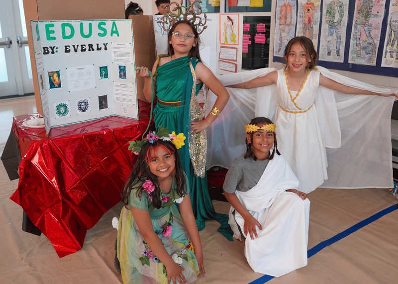 Gonzales students dress up as a living museum project on Medusa