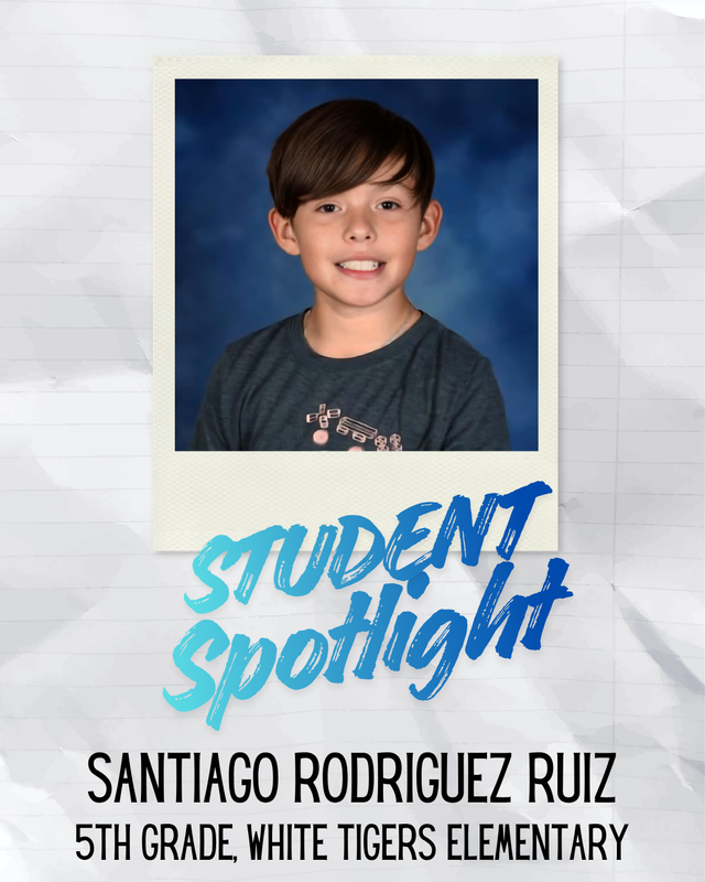 Santiago from White Tigers Elementary